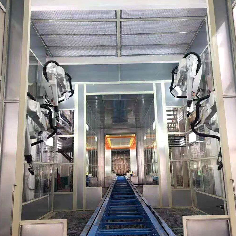 Automatisk robotspraybox