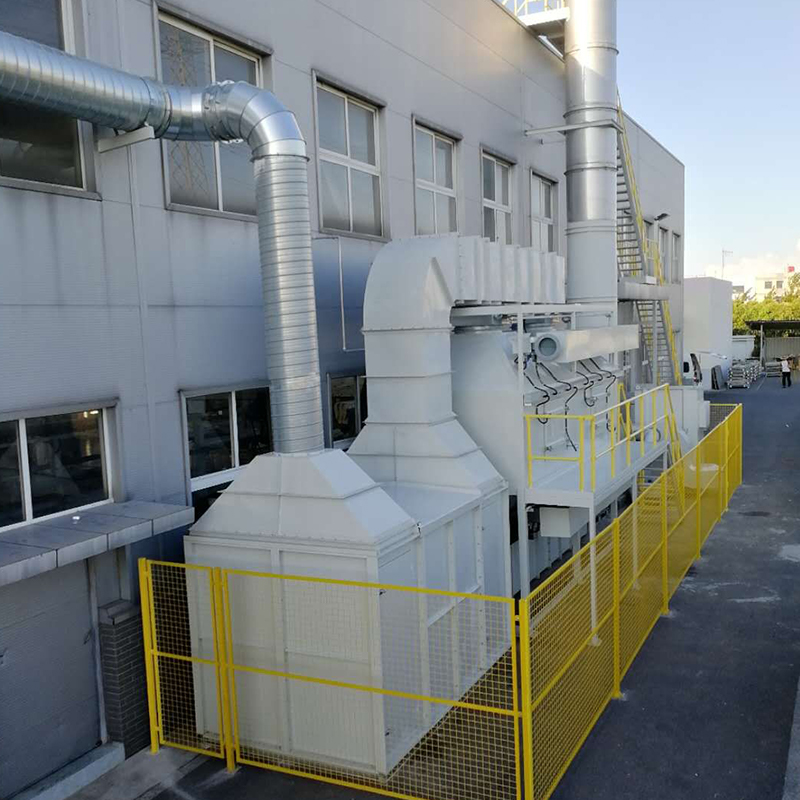 Utrustning för behandling av avfallsgas