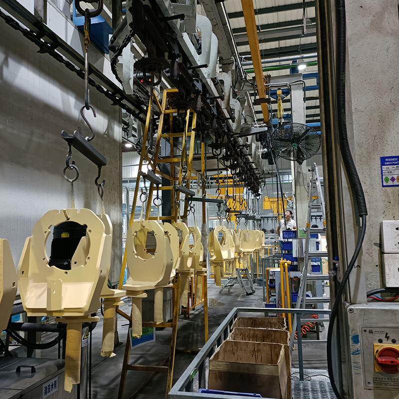 Elektroforetisk beläggningslinje